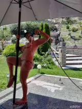 Femme chaude fontaine